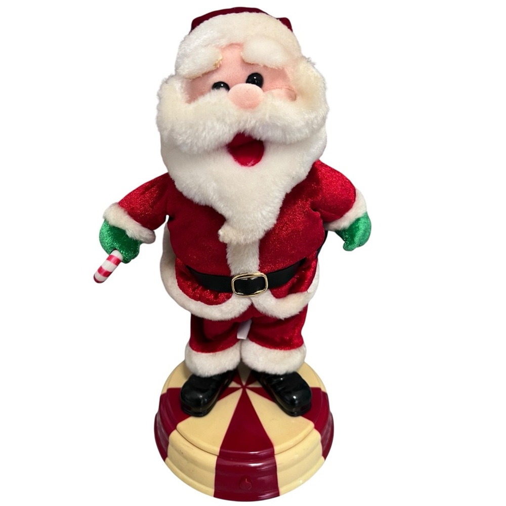 Gemmy Animated Santa Claus Dancing Booty Shaking Y’all Ready For This Tested 12”